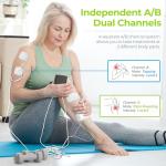AUVON Dual Channel TENS Unit with 20 Modes