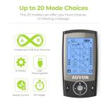 AUVON Dual Channel TENS Unit with 20 Modes