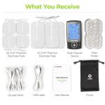 AUVON Dual Channel TENS Unit with 20 Modes