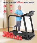 Redliro Foldable Walking Treadmill with Handrail
