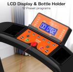 Safe Foldable Treadmill for Seniors with Balance Handrails