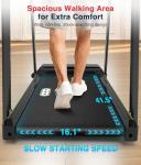 Redliro Foldable Walking Treadmill with Handrail