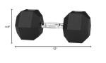 15-Pound Rubber Hex Dumbbell Hand Weights
