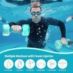 Aquatic Exercise Dumbbells Set of 2 - Green