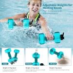 Aquatic Exercise Dumbbells Set of 2 - Green