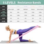 5-Level Resistance Stretch Bands for Exercise