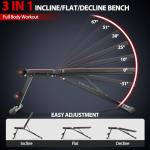Foldable Weight Bench for Full Body Workout