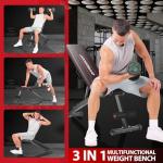 Foldable Weight Bench for Full Body Workout