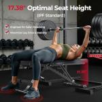 FLYBIRD Foldable Adjustable Weight Bench for Workouts