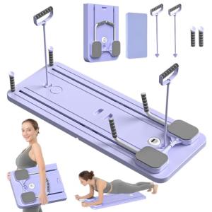 5 in 1 Pilates Sliding Board Set - Purple