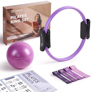 LIONSCOOL Purple Pilates Ring Set