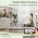 Foldable Pilates Reformer with Adjustable Heights