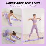 Multifunctional Pilates Reformer and Resistance Bands Set