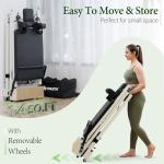 Foldable Pilates Reformer with Adjustable Heights