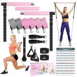 Pilates Bar Kit with Resistance Bands - Portable Fitness