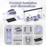 Brveniu Multi-Function Foldable Pilates Board