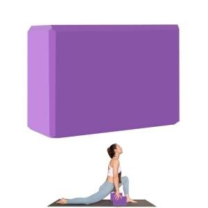 Purple Non-Slip Yoga Blocks for Stretching and Fitness