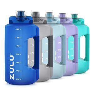 ZULU 64oz Half Gallon Water Bottle with Straw