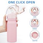 Light Pink Insulated Stainless Steel Water Bottle 18oz