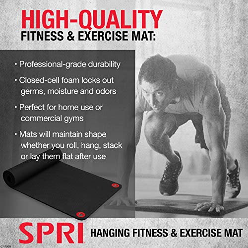 SPRI Hanging Yoga Mat for Group Fitness Classes
