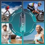 32oz Motivational Water Bottle with Straw