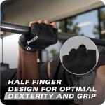 Durable Half Finger Weightlifting Gloves for Men