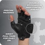 Durable Half Finger Weightlifting Gloves for Men