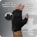 Durable Half Finger Weightlifting Gloves for Men