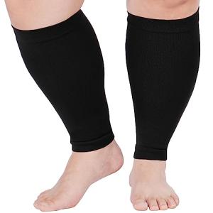 Plus Size Compression Leg Sleeves for All 15-20mmHg