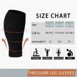 Plus Size Compression Leg Sleeves for All 15-20mmHg