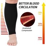 Plus Size Compression Leg Sleeves for All 15-20mmHg