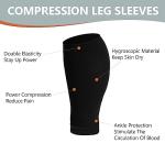 Plus Size Compression Leg Sleeves for All 15-20mmHg