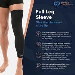 Copper Infused Leg Compression Sleeve for Pain Relief