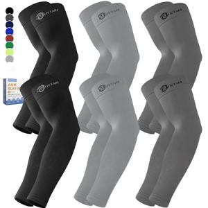 BHYTAKI 6 Pairs Compression Arm Sleeves