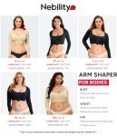 Nebility Women's Arm Compression Sleeve Shaper