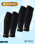 2 Pairs Copper Calf Compression Sleeves for Men