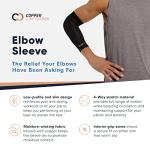 Copper Infused Elbow Sleeve for Pain Relief