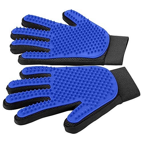 DELOMO Pet Grooming Gloves - Efficient Hair Remover