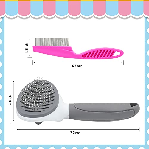 Self-Cleaning Cat Hair Brush for Indoor Cats and Dogs