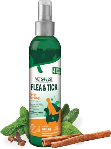 Vet's Best Tick & Flea Spray - Natural Protection - 8 oz