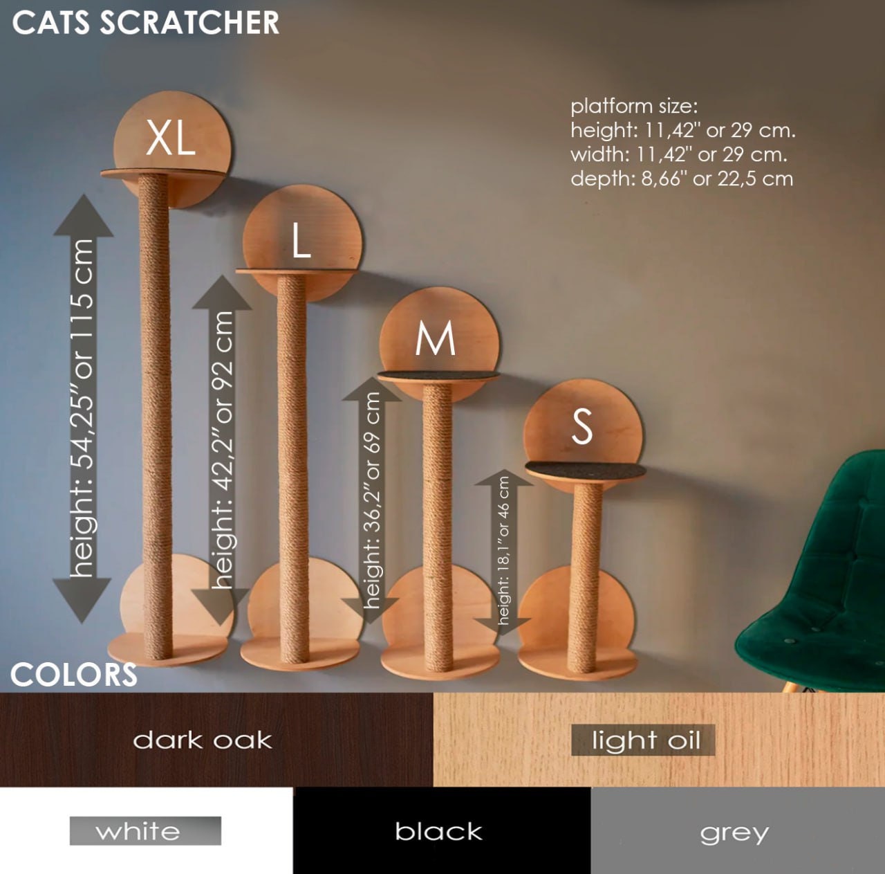 Cat Scratcher Tree & Shelf combo