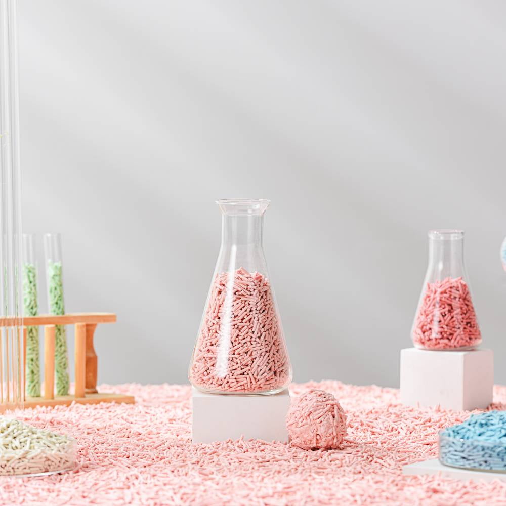 Michu Natural Clumping Tofu Cat Litter (Peach)