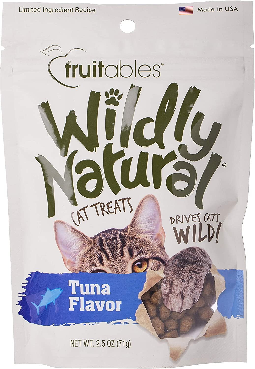 Fruitables Wildly Natural Cat Treats, Tuna Flavor, 2.5 oz