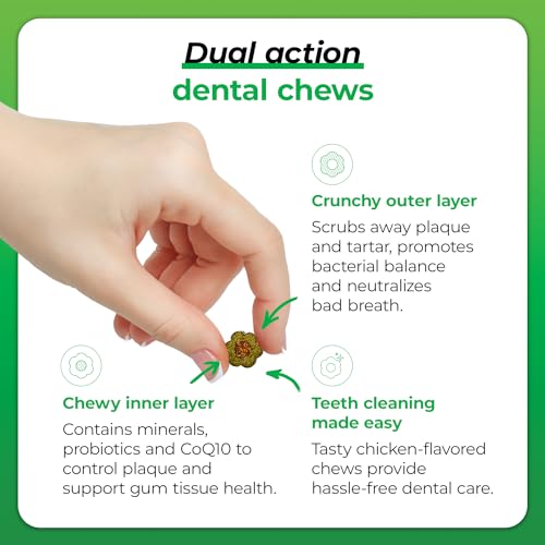 VETRISCIENCE Crunchy Teeth Cleaning Treats for Cats