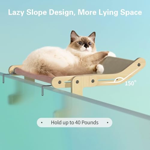 Cat Window Perch Bed with No Drilling/Suction Cup