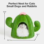 Cactus Cat House with Washable Cushion Pad