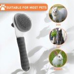 Self-Cleaning Cat Hair Brush for Indoor Cats and Dogs