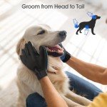 DELOMO Pet Grooming Gloves - Efficient Hair Remover