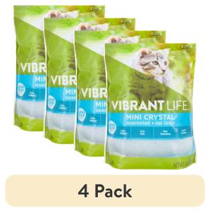 Vibrant Life Mini Crystal Unscented Cat Litter, 8 lb