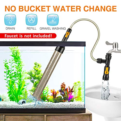 Hygger Aquarium Water Change Kit with Siphon Pump